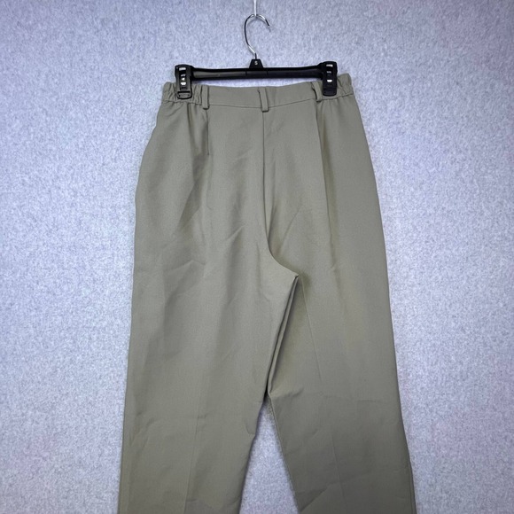 Khaki Pants Women's 34 Straight Leg High Rise Career Casual Stretch 28x29 - Picture 11 of 11